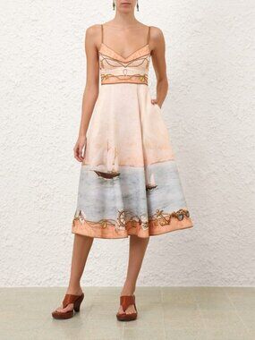 NWOT ！Zimmermann Scarborough Picnic Midi Dress